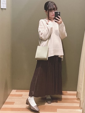 「COACH（コーチ）のアイテム（アクセサリー）」を使った、ﾕﾂﾞﾂﾞｷさん（レディース・157cm）の秋コーディネート