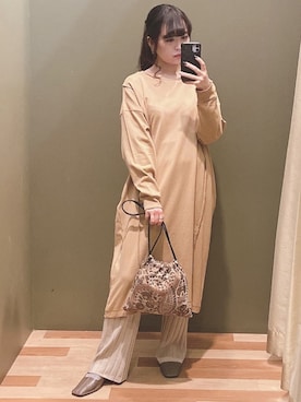 「COACH（コーチ）のアイテム（リング）」を使った、ﾕﾂﾞﾂﾞｷさん（レディース・157cm）の秋コーディネート