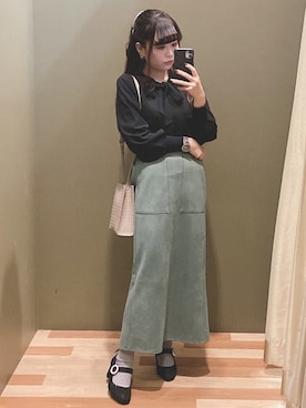 「COACH（コーチ）のアイテム（リング）」を使った、ﾕﾂﾞﾂﾞｷさん（レディース・157cm）の秋コーディネート