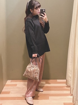 「COACH（コーチ）のアイテム（リング）」を使った、ﾕﾂﾞﾂﾞｷさん（レディース・157cm）の秋コーディネート