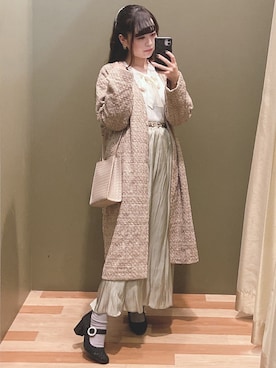 「COACH（コーチ）のアイテム（アクセサリー）」を使った、ﾕﾂﾞﾂﾞｷさん（レディース・157cm）の秋コーディネート