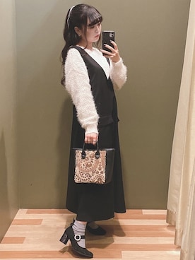 「COACH（コーチ）のアイテム（アクセサリー）」を使った、ﾕﾂﾞﾂﾞｷさん（レディース・157cm）の秋コーディネート
