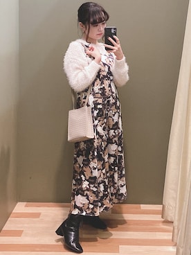 ユヅヅキさん(レディース・157cm)の冬コーディネート