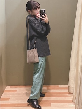 「Sugar spoon（シュガースプーン）のアイテム（ニット/セーター）」を使った、ﾕﾂﾞﾂﾞｷさん（レディース・157cm）の秋コーディネート