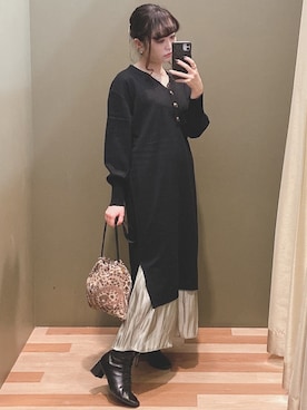 「COACH（コーチ）のアイテム（リング）」を使った、ﾕﾂﾞﾂﾞｷさん（レディース・157cm）の秋コーディネート