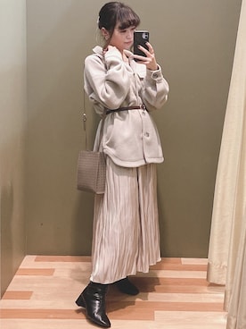 「Sugar spoon（シュガースプーン）のアイテム」を使った、ﾕﾂﾞﾂﾞｷさん（レディース・157cm）の秋コーディネート