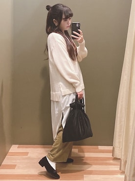 「COACH（コーチ）のアイテム（アクセサリー）」を使った、ﾕﾂﾞﾂﾞｷさん（レディース・157cm）の秋コーディネート