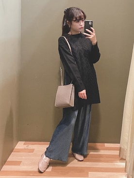 「アイテム（ドレスシューズ、ベージュ系）」を使った、ﾕﾂﾞﾂﾞｷさん（レディース・157cm）の秋コーディネート