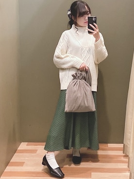 「COACH（コーチ）のアイテム（アクセサリー）」を使った、ﾕﾂﾞﾂﾞｷさん（レディース・157cm）の秋コーディネート