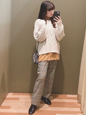 「RAY CASSIN FAVORI（レイカズンフェバリ）のアイテム」を使った、ﾕﾂﾞﾂﾞｷさん（レディース・157cm）の秋コーディネート