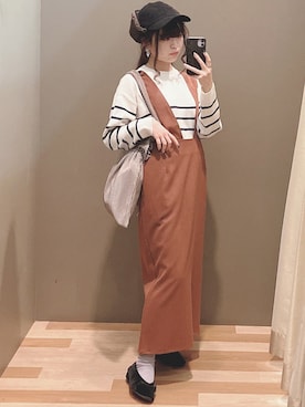 「COACH（コーチ）のアイテム（リング）」を使った、ﾕﾂﾞﾂﾞｷさん（レディース・157cm）の秋コーディネート