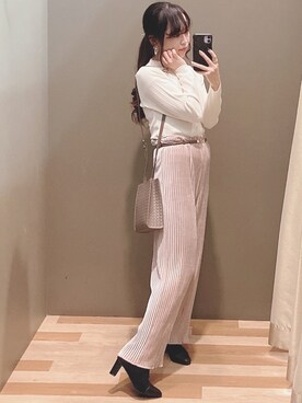 「COACH（コーチ）のアイテム（リング）」を使った、ﾕﾂﾞﾂﾞｷさん（レディース・157cm）の秋コーディネート