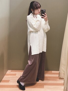 「COACH（コーチ）のアイテム（リング）」を使った、ﾕﾂﾞﾂﾞｷさん（レディース・157cm）の秋コーディネート