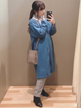 「Sugar spoon（シュガースプーン）のアイテム（ニット/セーター）」を使った、ﾕﾂﾞﾂﾞｷさん（レディース・157cm）の秋コーディネート