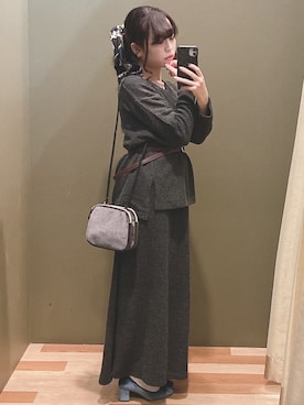 「COACH（コーチ）のアイテム（アクセサリー）」を使った、ﾕﾂﾞﾂﾞｷさん（レディース・157cm）の秋コーディネート