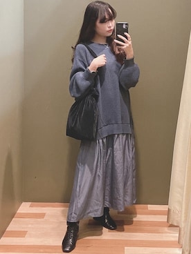 「COACH（コーチ）のアイテム（リング）」を使った、ﾕﾂﾞﾂﾞｷさん（レディース・157cm）の秋コーディネート