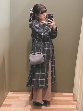 「ELENCARE DUE（エレンカーレデュエ）のアイテム（その他アウター）」を使った、ﾕﾂﾞﾂﾞｷさん（レディース・157cm）の秋コーディネート
