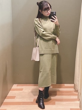 「COACH（コーチ）のアイテム（アクセサリー）」を使った、ﾕﾂﾞﾂﾞｷさん（レディース・157cm）の秋コーディネート