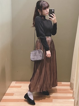 「COACH（コーチ）のアイテム（アクセサリー）」を使った、ﾕﾂﾞﾂﾞｷさん（レディース・157cm）の秋コーディネート