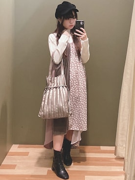 「COACH（コーチ）のアイテム（アクセサリー）」を使った、ﾕﾂﾞﾂﾞｷさん（レディース・157cm）の秋コーディネート