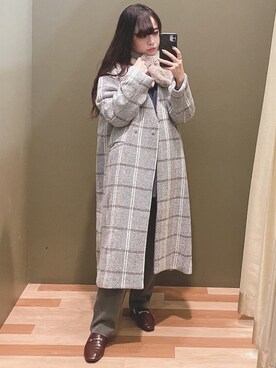 「ELENCARE DUE（エレンカーレデュエ）のアイテム（その他アウター）」を使った、ﾕﾂﾞﾂﾞｷさん（レディース・157cm）の秋コーディネート
