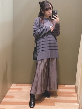 「COACH（コーチ）のアイテム（アクセサリー）」を使った、ﾕﾂﾞﾂﾞｷさん（レディース・157cm）の秋コーディネート