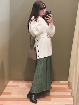 「COACH（コーチ）のアイテム（アクセサリー）」を使った、ﾕﾂﾞﾂﾞｷさん（レディース・157cm）の秋コーディネート