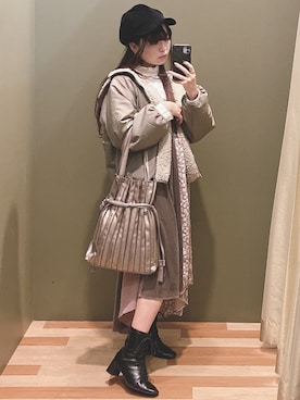 「Green　Parks（グリーンパークス）のアイテム（キャスケット）」を使った、ﾕﾂﾞﾂﾞｷさん（レディース・157cm）の秋コーディネート