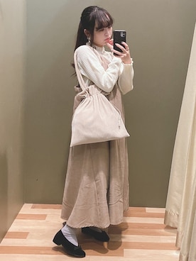 「ELENCARE DUE（エレンカーレデュエ）のアイテム」を使った、ﾕﾂﾞﾂﾞｷさん（レディース・157cm）の秋コーディネート