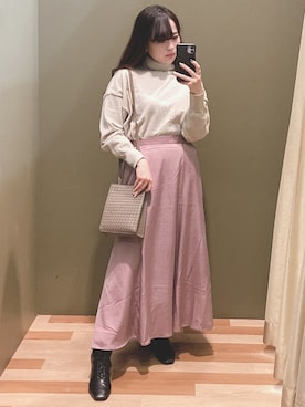 「COACH（コーチ）のアイテム（リング）」を使った、ﾕﾂﾞﾂﾞｷさん（レディース・157cm）の秋コーディネート