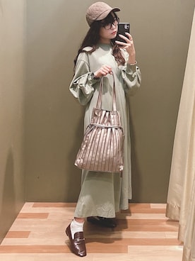 「Sugar spoon（シュガースプーン）のアイテム」を使った、ﾕﾂﾞﾂﾞｷさん（レディース・157cm）の秋コーディネート