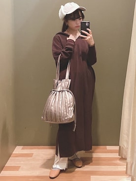 「COACH（コーチ）のアイテム（アクセサリー）」を使った、ﾕﾂﾞﾂﾞｷさん（レディース・157cm）の秋コーディネート