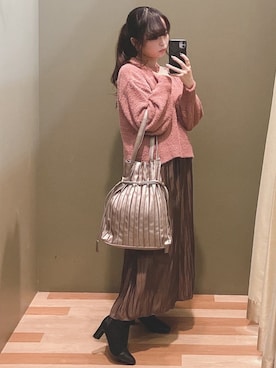 「COACH（コーチ）のアイテム（リング）」を使った、ﾕﾂﾞﾂﾞｷさん（レディース・157cm）の秋コーディネート