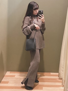 「COACH（コーチ）のアイテム（アクセサリー）」を使った、ﾕﾂﾞﾂﾞｷさん（レディース・157cm）の冬コーディネート