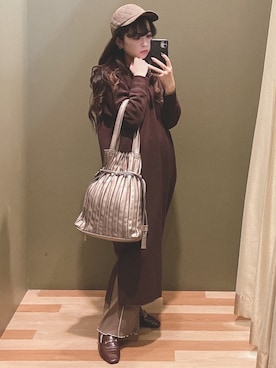 ﾕﾂﾞﾂﾞｷさん（レディース・157cm）の冬コーディネート