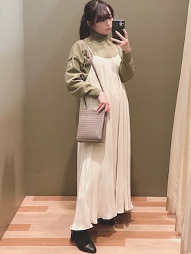 「COACH（コーチ）のアイテム（アクセサリー）」を使った、ﾕﾂﾞﾂﾞｷさん（レディース・157cm）の冬コーディネート