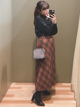 「COACH（コーチ）のアイテム（アクセサリー）」を使った、ﾕﾂﾞﾂﾞｷさん（レディース・157cm）の冬コーディネート