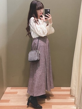 ユヅヅキさん(レディース・157cm)の冬コーディネート