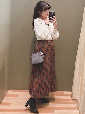 「COACH（コーチ）のアイテム（アクセサリー）」を使った、ﾕﾂﾞﾂﾞｷさん（レディース・157cm）の冬コーディネート