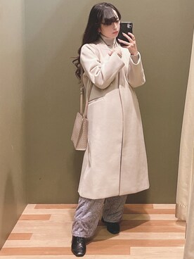 「ELENCARE DUE（エレンカーレデュエ）のアイテム（その他アウター）」を使った、ﾕﾂﾞﾂﾞｷさん（レディース・157cm）の冬コーディネート