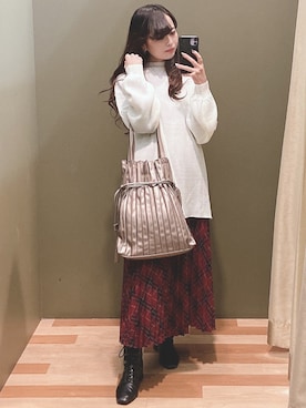 「Sugar spoon（シュガースプーン）のアイテム」を使った、ﾕﾂﾞﾂﾞｷさん（レディース・157cm）の冬コーディネート