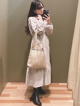 「ELENCARE DUE（エレンカーレデュエ）のアイテム」を使った、ﾕﾂﾞﾂﾞｷさん（レディース・157cm）の冬コーディネート