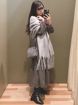 ユヅヅキさん(レディース・157cm)の冬コーディネート