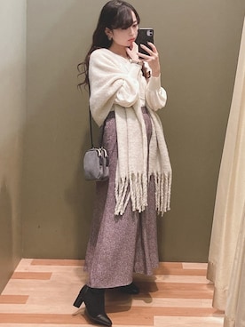 ユヅヅキさん(レディース・157cm)の冬コーディネート