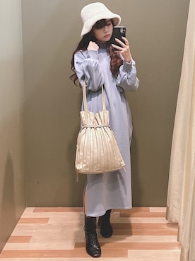 ユヅヅキさん(レディース・157cm)の冬コーディネート