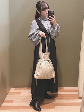 「ELENCARE DUE（エレンカーレデュエ）のアイテム」を使った、ﾕﾂﾞﾂﾞｷさん（レディース・157cm）の冬コーディネート