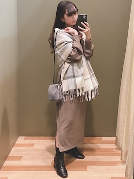 「Sugar spoon（シュガースプーン）のアイテム」を使った、ﾕﾂﾞﾂﾞｷさん（レディース・157cm）の冬コーディネート