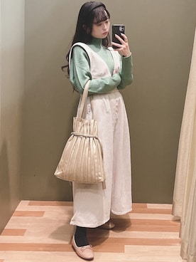 「ELENCARE DUE（エレンカーレデュエ）のアイテム」を使った、ﾕﾂﾞﾂﾞｷさん（レディース・157cm）の冬コーディネート