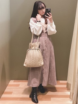 「ELENCARE DUE（エレンカーレデュエ）のアイテム」を使った、ﾕﾂﾞﾂﾞｷさん（レディース・157cm）の冬コーディネート