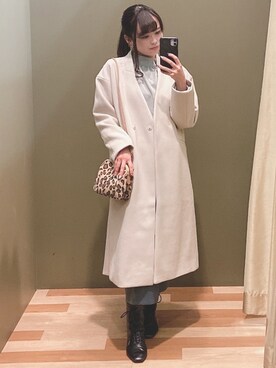 「ELENCARE DUE（エレンカーレデュエ）のアイテム（その他アウター）」を使った、ﾕﾂﾞﾂﾞｷさん（レディース・157cm）の冬コーディネート
